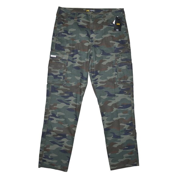 LEE Ripstop Cargo Pants Men's Size 36x34 Camouflage Lightweight NWT - Picture 2 of 10